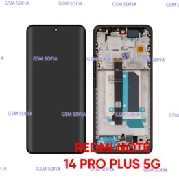 Pantalla Completa ORI CON MARCO Para Xiaomi Redmi Note 14 Pro Plus 5G  - Negro
