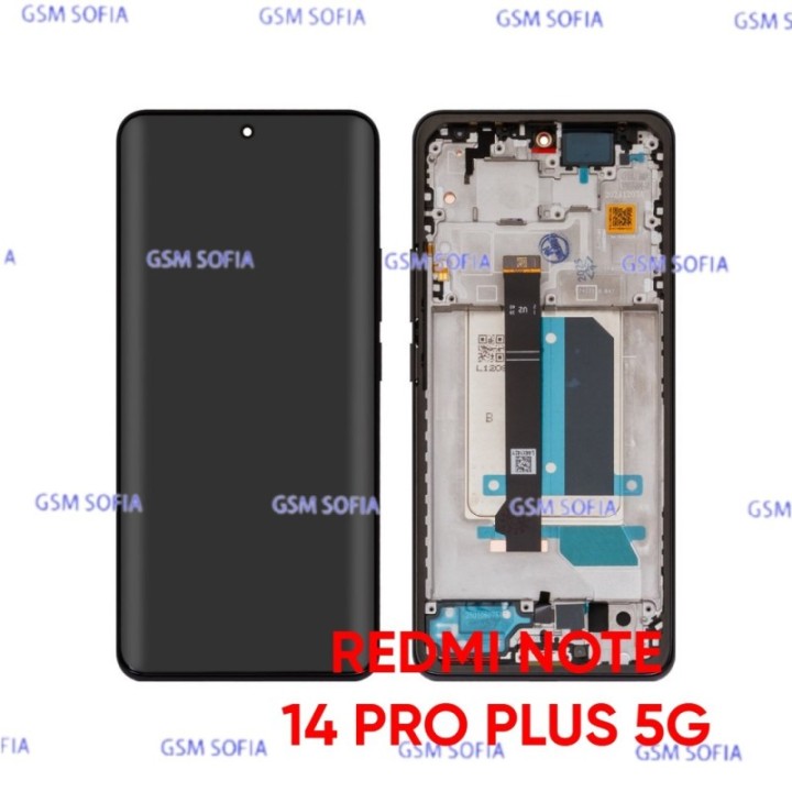 Pantalla Completa ORI CON MARCO Para Xiaomi Redmi Note 14 Pro Plus 5G  - Negro