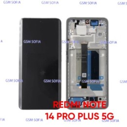 Pantalla Completa ORI CON MARCO Para Xiaomi Redmi Note 14 Pro Plus 5G - Plata