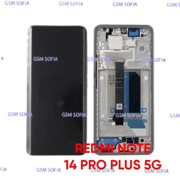 Pantalla Completa ORI CON MARCO Para Xiaomi Redmi Note 14 Pro Plus 5G - Plata