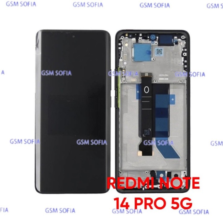 Pantalla Completa ORI CON MARCO Para Xiaomi Redmi Note 14 Pro 5G - Negro