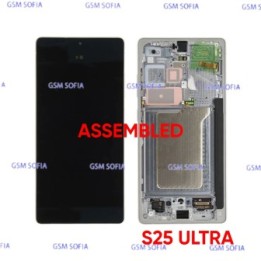 Pantalla Completa ORI CON MARCO ASSEMBLED Para Samsung S25 Ultra / S938B - Plata