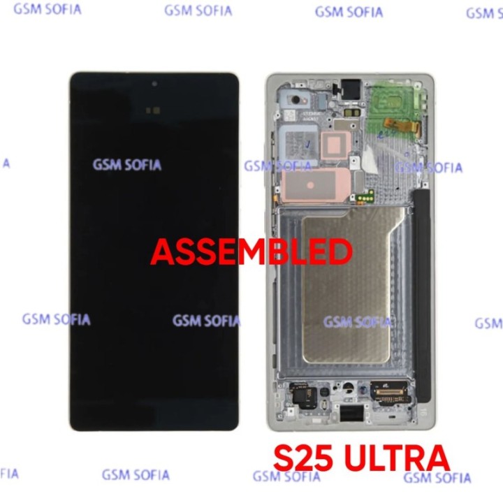 Pantalla Completa ORI CON MARCO ASSEMBLED Para Samsung S25 Ultra / S938B - Plata