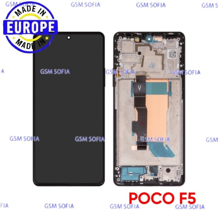 Pantalla Completa Ori Servipack con marco Para Pocophone F5 / Poco F5 - Negro