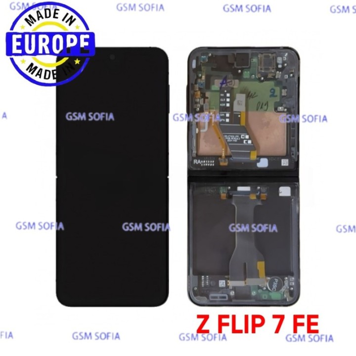 Pantalla Completa Original con Marco Para Samsung Galaxy Z Flip 7 FE / F761B - Negro