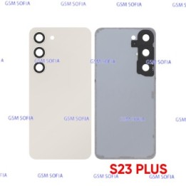 Tapa trasera con Lente Calidad Premium Para Samsung Galaxy S23 PLUS / S916B - Blanco