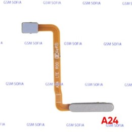 Flex Huella Y Power Para Samsung Galaxy A24 4G / A245F - Plata