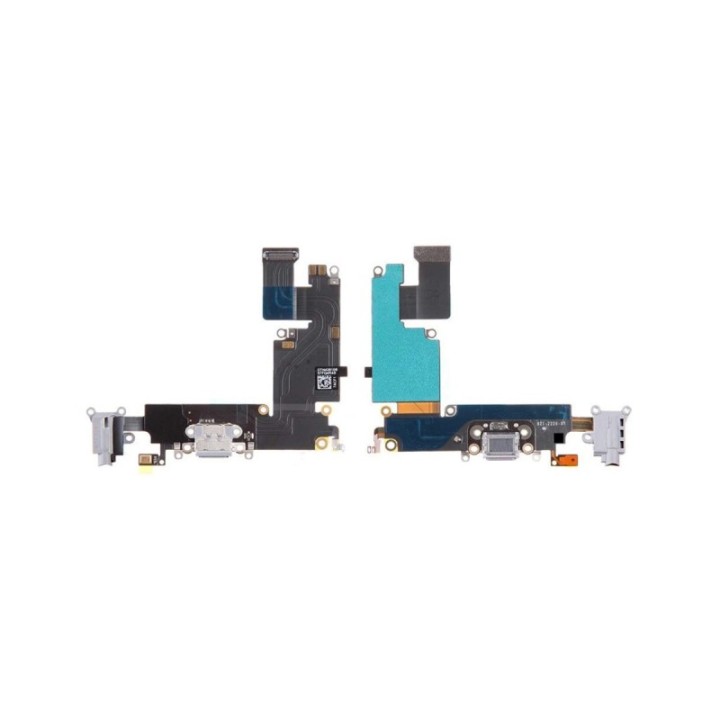 Flex con conector de carga y conector de audio jack negro para iPhone 6 PLUS original